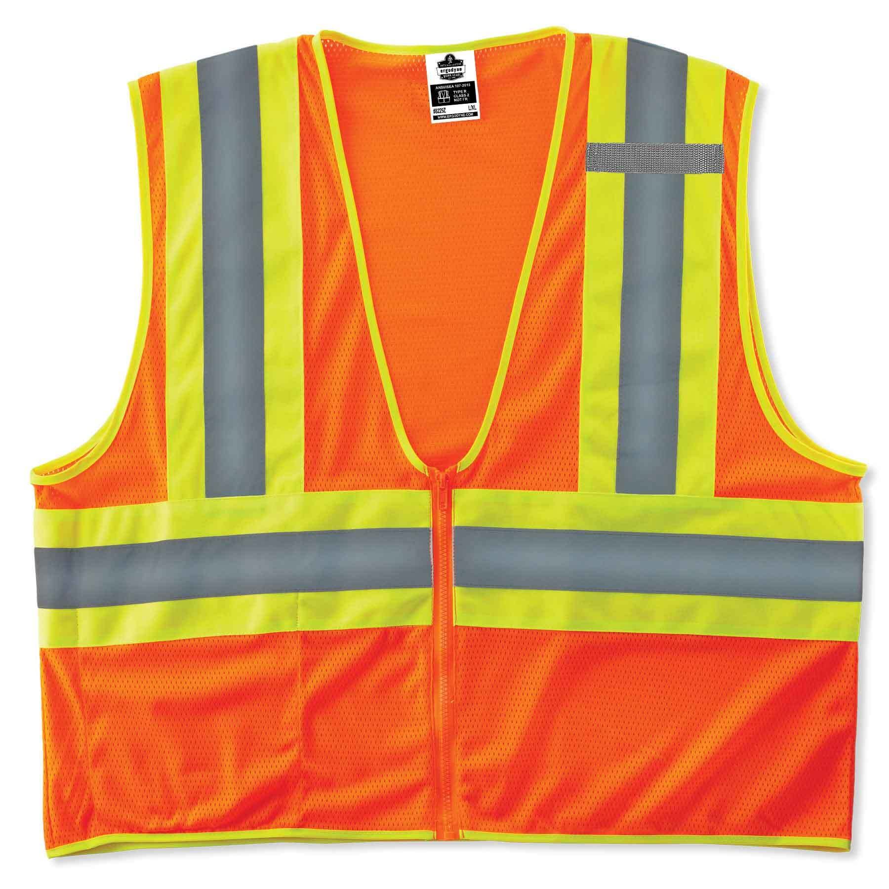 Photo 1 of Ergodyne GloWear 8229Z ANSI Economy Two-Tone High Visibility Orange Safety Vest, 4XL/5XL Orange XXXX-Large/XXXXX-Large