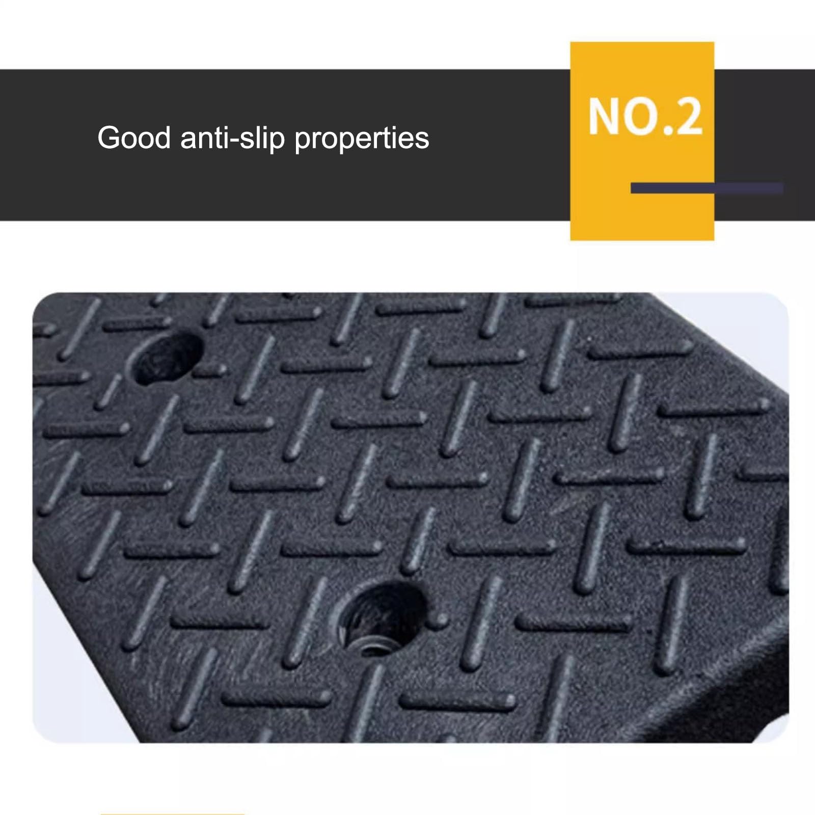 Rampa de Entrada Para Vehículos, Rampa de Garaje, Alfombrilla de Goma Para Escalones, Rampa Elevadora Para Automóviles, Rampa Para Vehículos, Negra, Adecuada Para Automóviles(100*25*10cm/39.4*9.8*3.9i