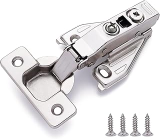 DecoBasics (50 PCS) Full Overlay Soft Close Cabinet Hinges for Kitchen C...