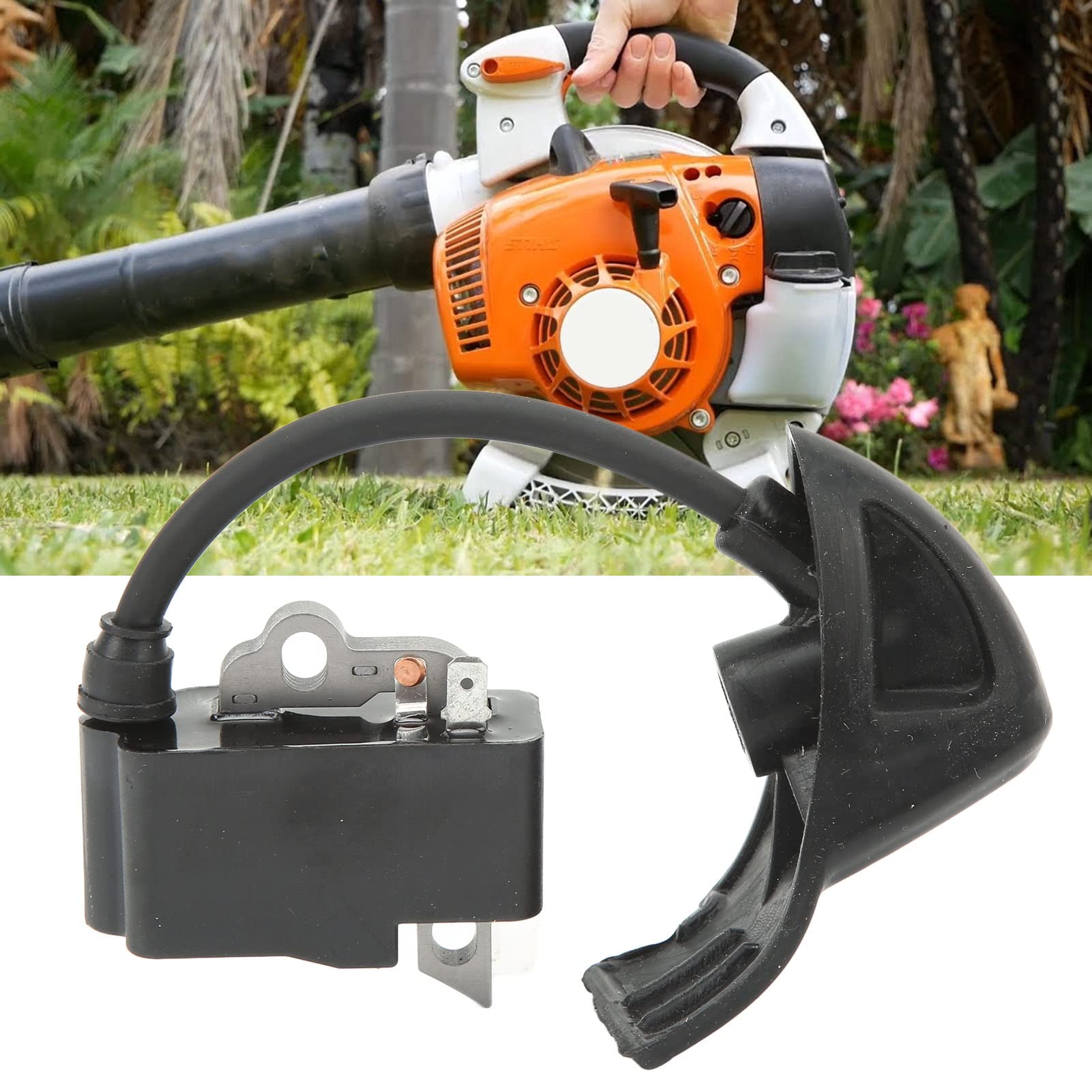 Bobine D'allumage 42414001307 Remplacement En Caoutchouc Métallique Pour Souffleur De Feuilles BG56 BG86 BG86C SH86