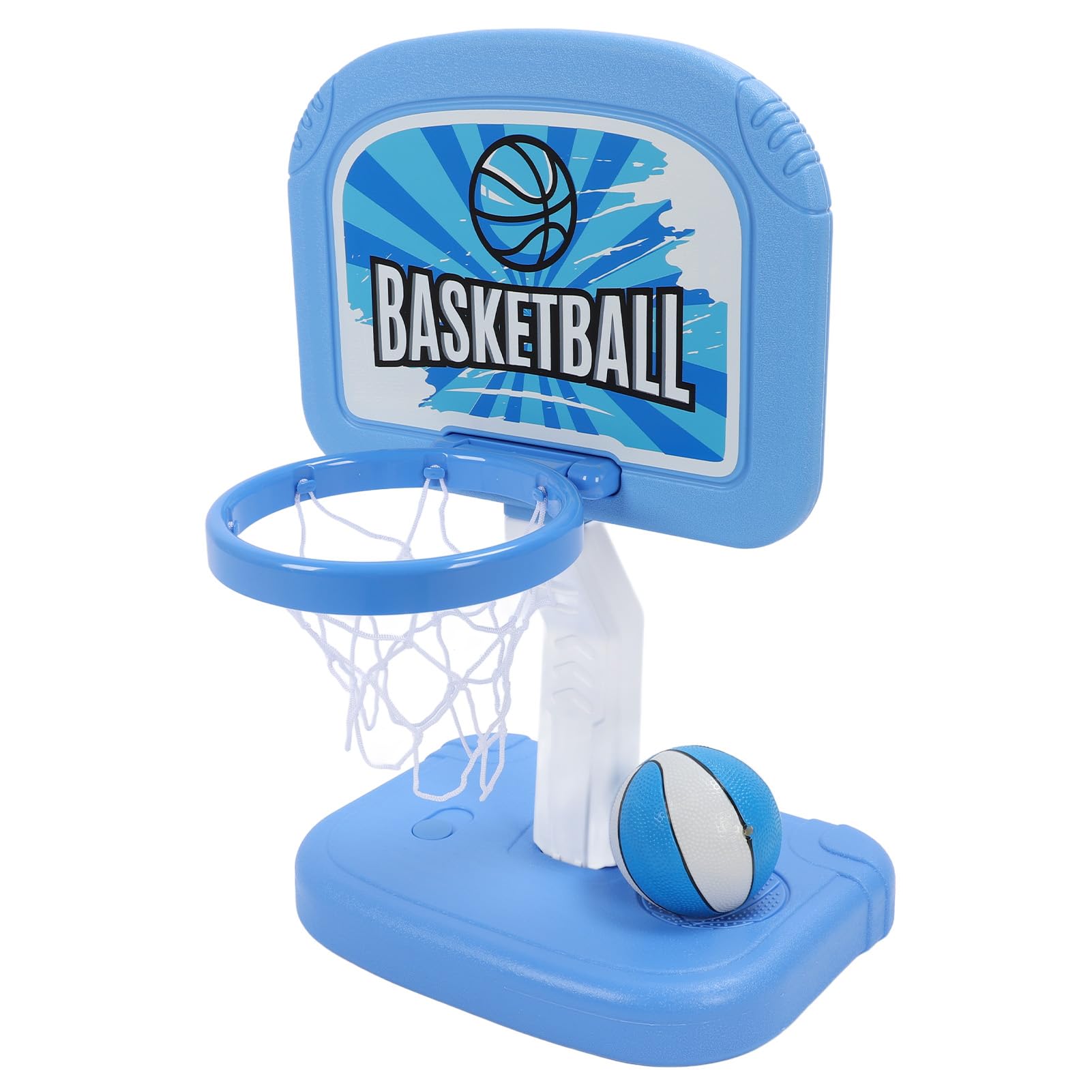 Pilipane Pool Basketball Hoop Verstellbare Höhe Interaktives Basketballspiel am Pool mit 2 Bällen Pumpe für Kinder im Innenbereich im Freien