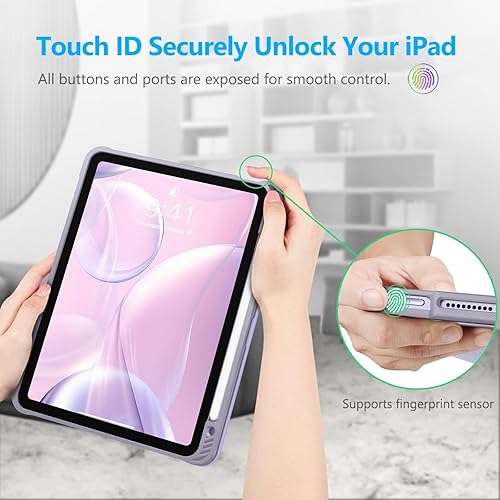 Miniatura 9 de Fintie SlimShell - Funda para iPad Air de 11 pulgadas, M3 (2025)  M2 (2024), iPad Air de 5 (2022)  4 generación (2020) de 10.9 pulgadas, cubierta