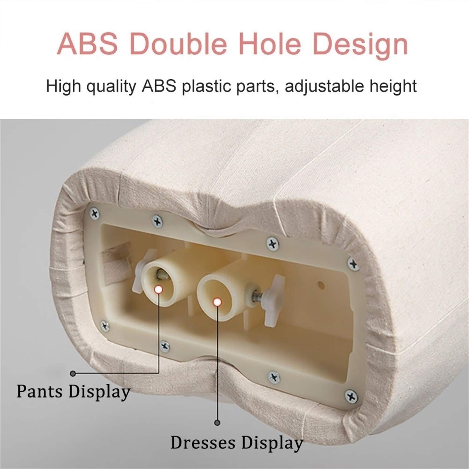 UWYTGF Female Half Mannequin Torso Manikin Dress Form,with Wooden Arms & Gold Metal Tripod Stand,Adjustable Stand Female Form Dress Mannequin Torso Body,Black Iron Wire Head-M,Gold Iron Wire Head1,S