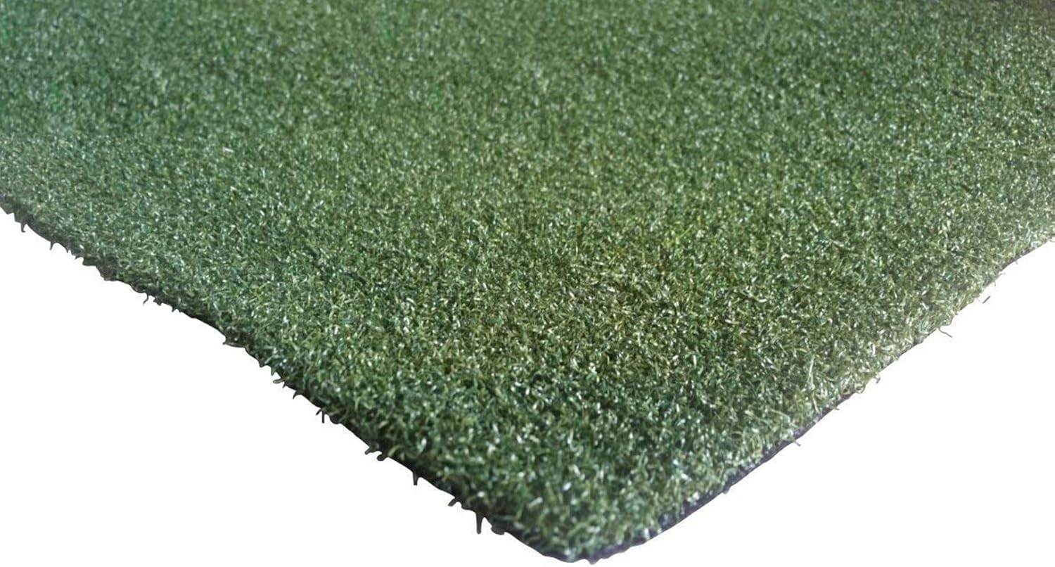 PZG Premium Artificial Grass Rug w/ Drainage Holes & Rubber Backing | 2-Tone Realistic Synthetic Grass Mat | Heavy & Soft Pet Turf | Lead-Free Fake Grass for Dogs or Outdoor Decor | Size: 6' x 4'