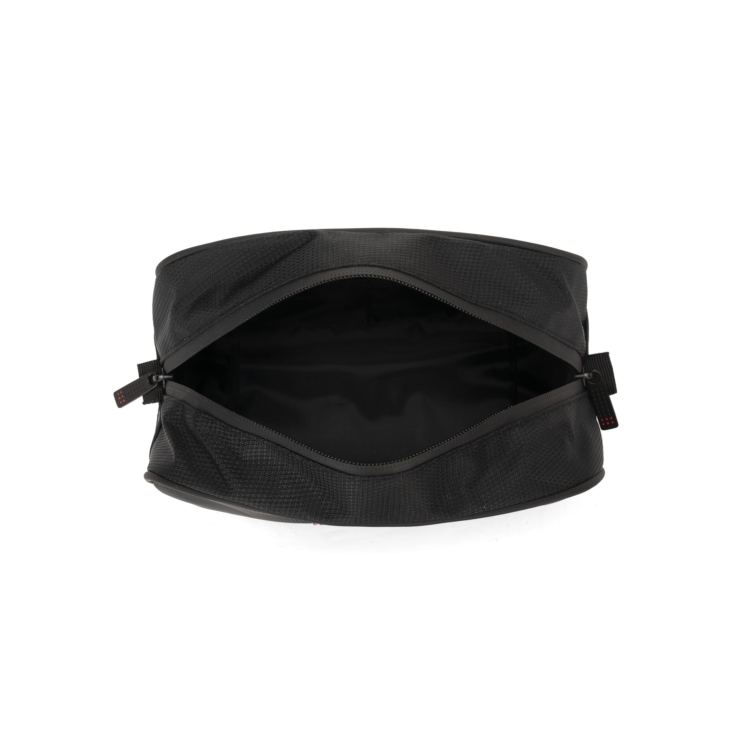FERRARI - Portatutto Da Viaggio, Con Chiusura A Zip, Beauty Case, Per lavoro O Tempo Libero, Cm 23x13hx10 - Nero