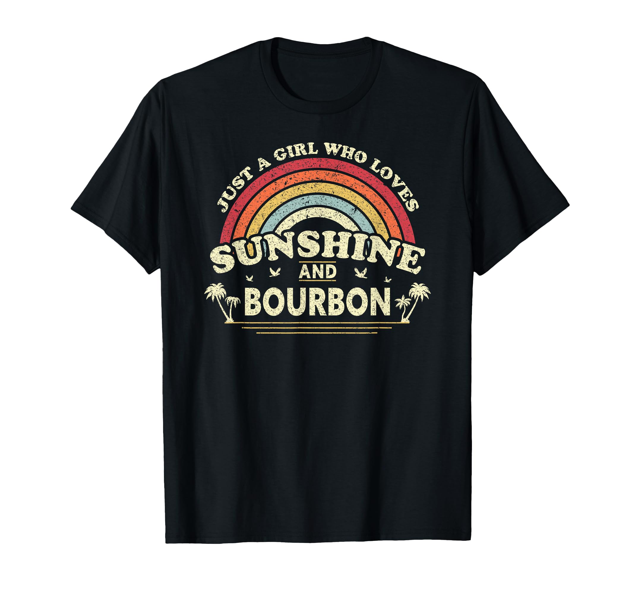 Bourbon Shirt A Girl Who Loves Sunshine and Bourbon T-Shirt