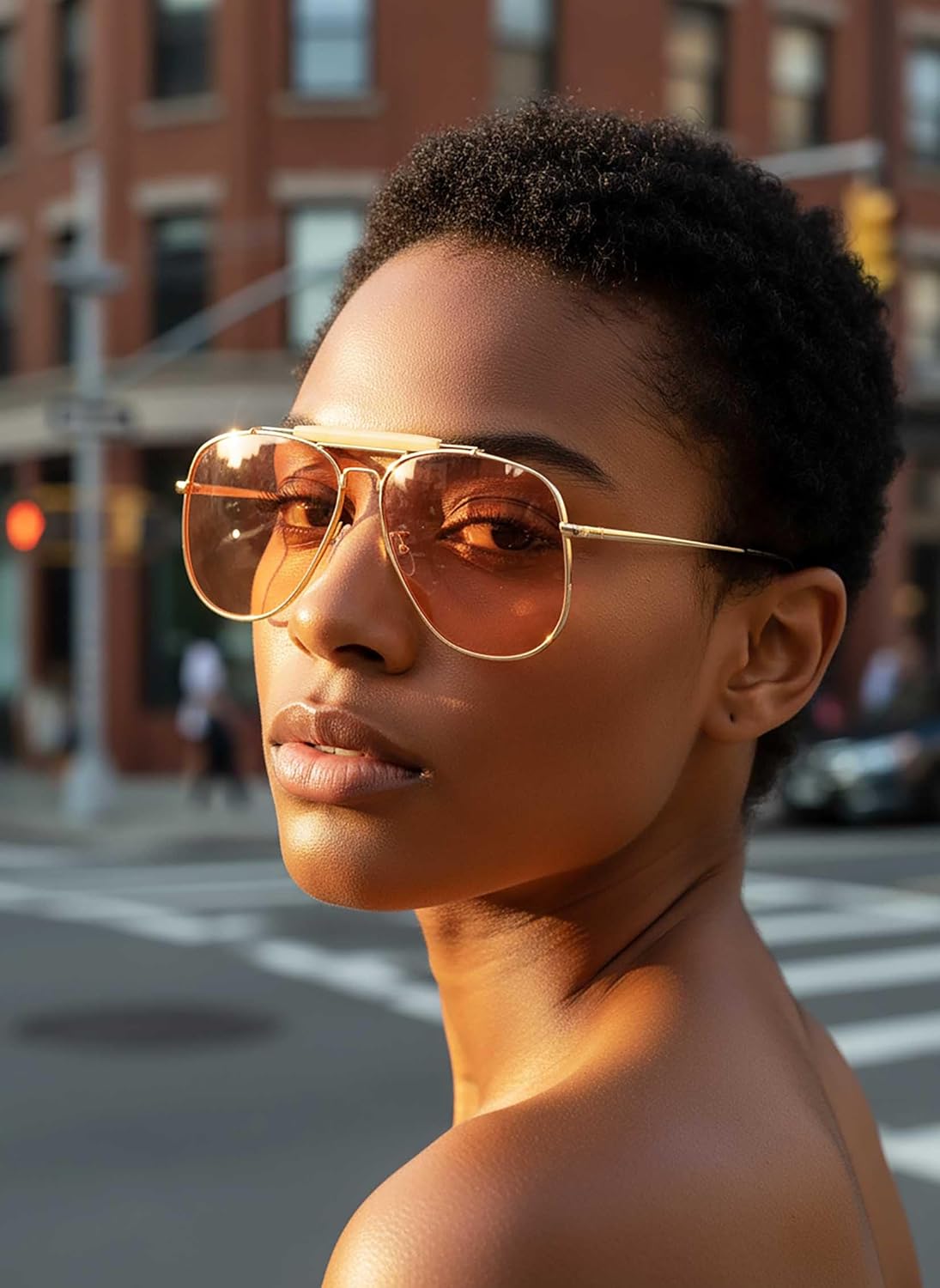 Woeoe Oversized Sunglasses Womens Trendy Retro Sun Glasses - Image 7