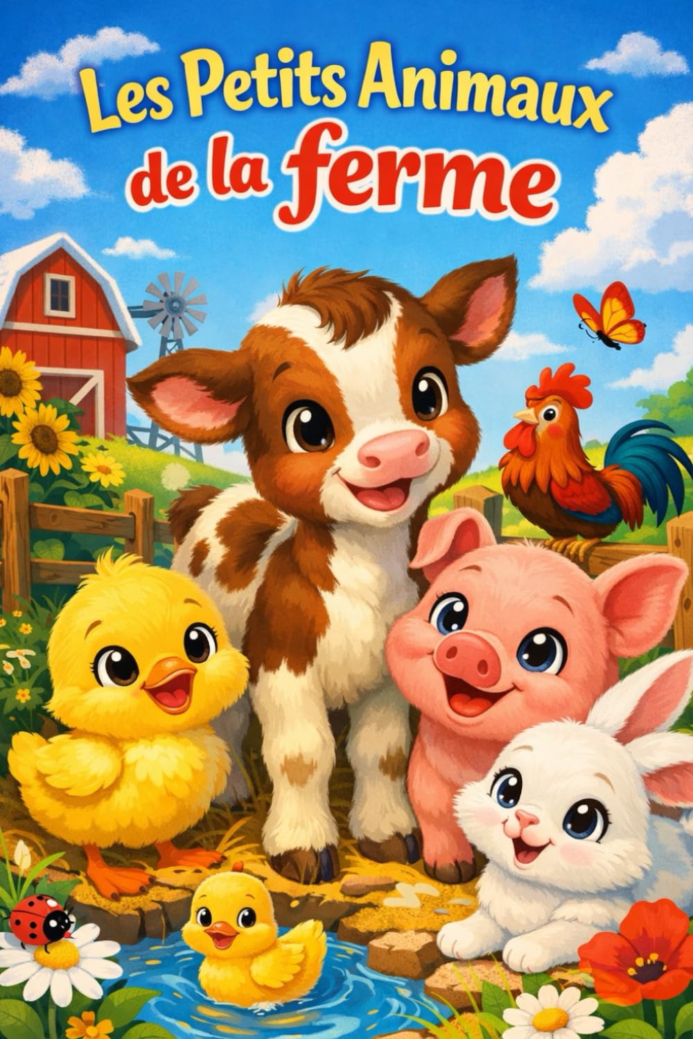 Les Petits Animaux de la Ferme: Livre illustré coloré pour enfants