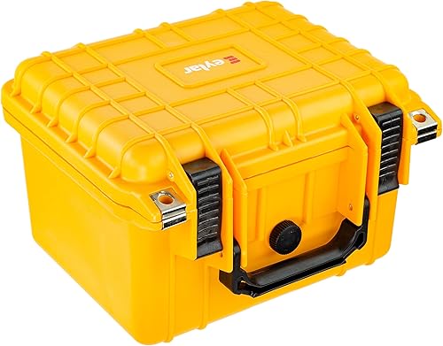 Miniatura 9 de Eylar Pequeño equipo de 10.62 pulgadas de profundidad, funda rígida para cámara impermeable con espuma TSA estándares (bronceado)