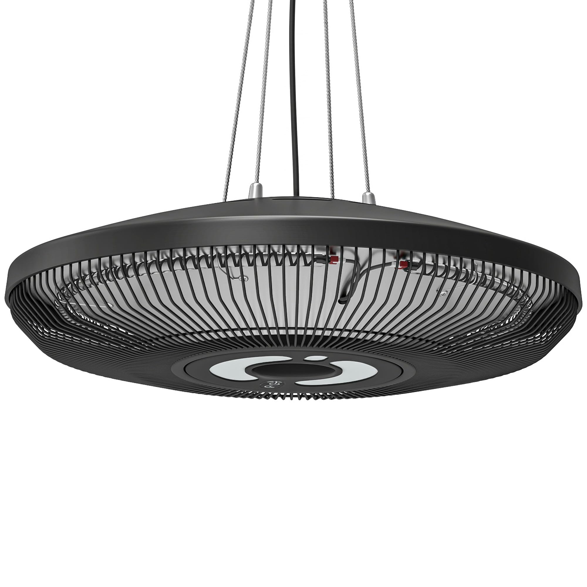 Outsunny Riscaldatore a Infrarossi Sospeso da Esterno 2000W, App Bluetooth