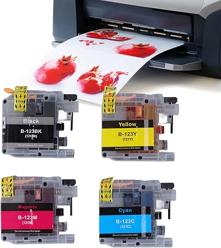 Miniatura 5 de ViaGasaFamido Ink Cartridge Replacement, 4PCS Printer Ink Cartridge BK C M Y PP Clear Colorfast Against Leakage One Use Ink Cartridge, Inkjet