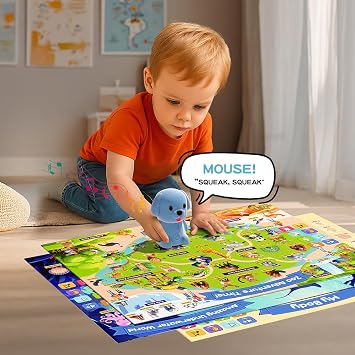 Educational Toys for 3 4 5 6 Year Old, Toddler Learning Posters & Talking Pen Books for Kids 3-5, Learning Toys for Ages 3-6, |Preschool Learning Activities, Gifts for Boys & Girls