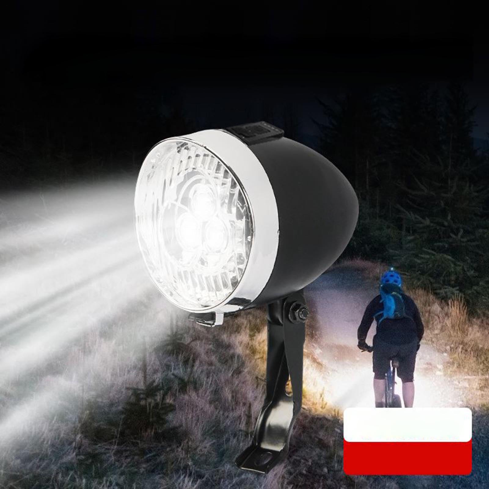 Luce Per Bicicletta, Ricaricabile Tramite USB, Luci Bici Kit, Luci Bicicletta LED LED Bici Super Luminoso Faro Ricaricabile USB Con 3 Lampadine A Per Guida Notturna
