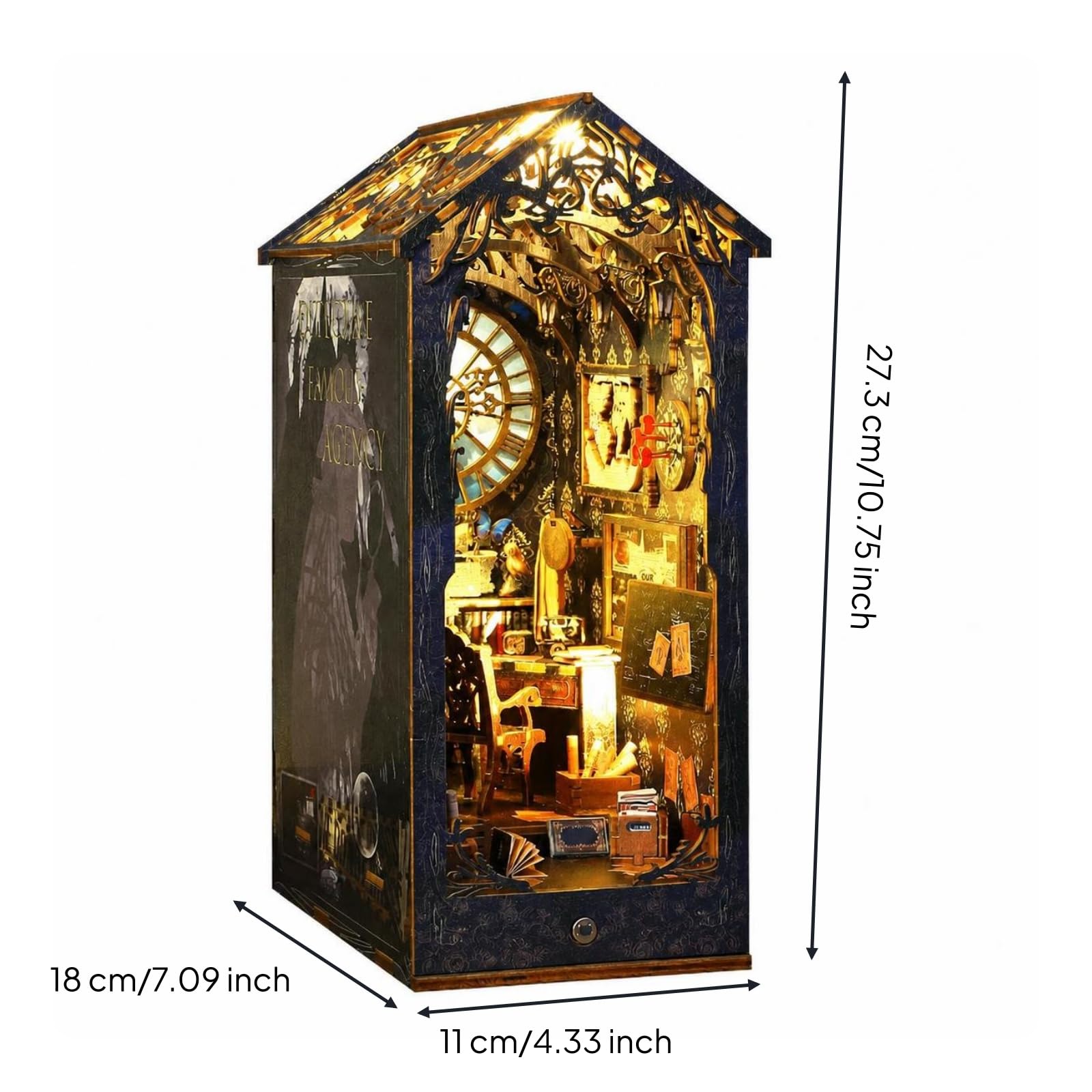 Recoin Lecture Miniature Maqute 3D en | Kit recoin Lecture, à Aembler, Serre-Livres Décoratif, pr Bureau, Adultes