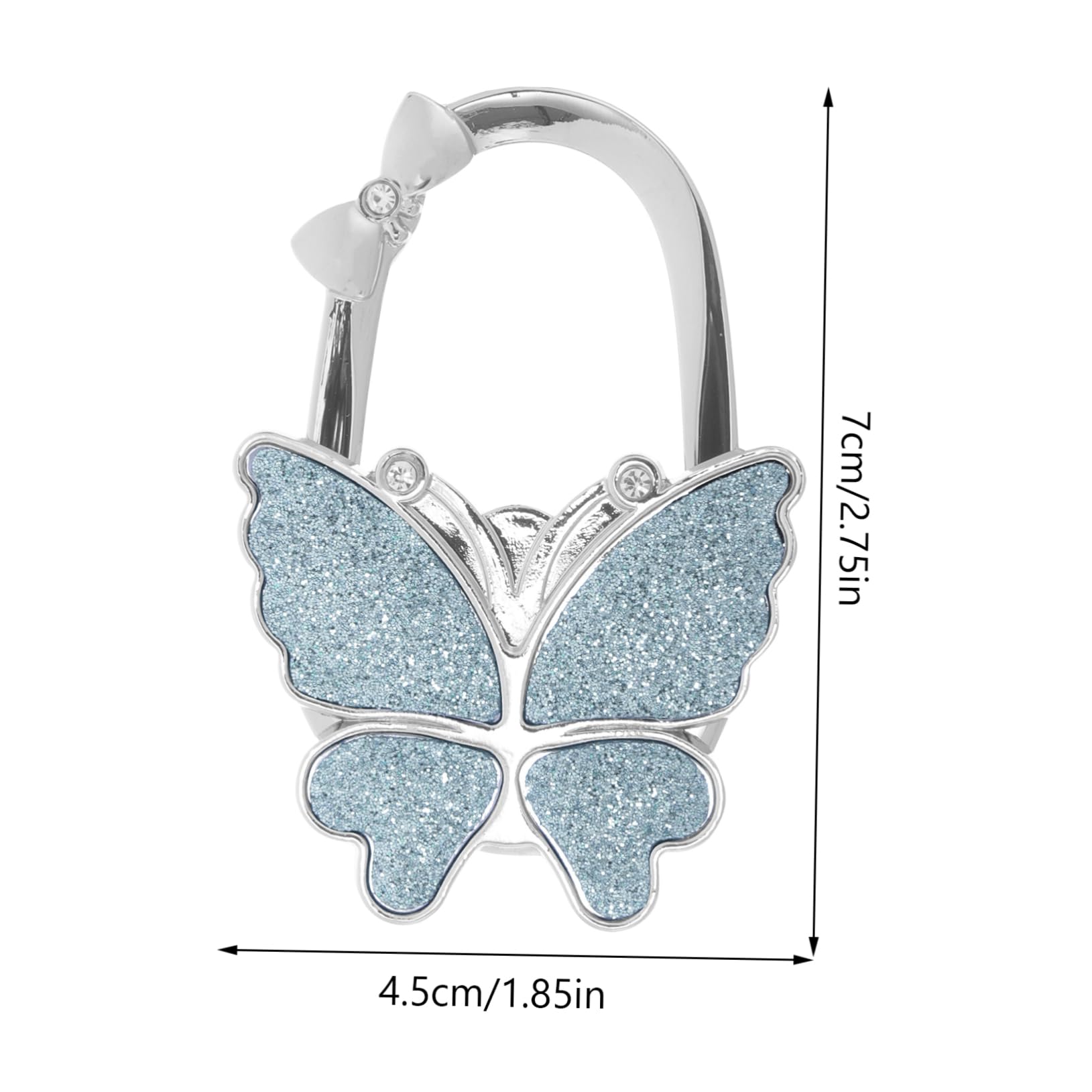 VILLCASE Butterfly Bag Hook for Desk Stylish Handbag Holder Purse Hanger for Women Durable Material Matte Finish for Cosmetic Bags Elegant Decorative