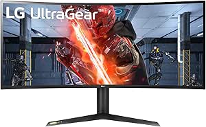 LG 38GL950G-B 95,25 cm (37,5 Zoll) Curved UWQHD UltraGear Gaming Monitor (UltraWide, Nano IPS-Panel mit 1ms (GtG), 175 Hz), schwarz