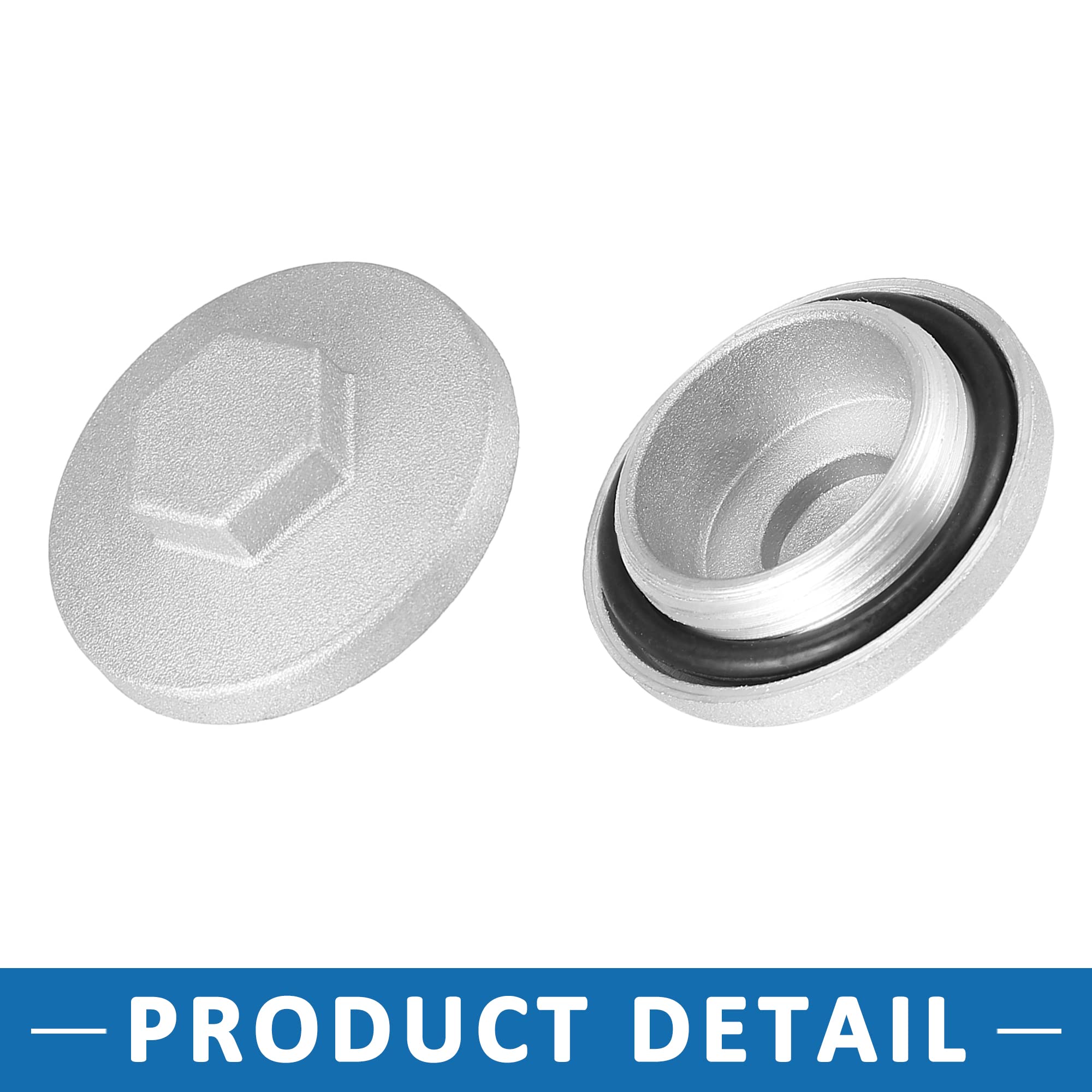 ABSOPRO Set 2 Coperchi Punterie Valvole In Alluminio Per Honda CR250R E Altri Modelli - 12361-300-000 - Con O-ring