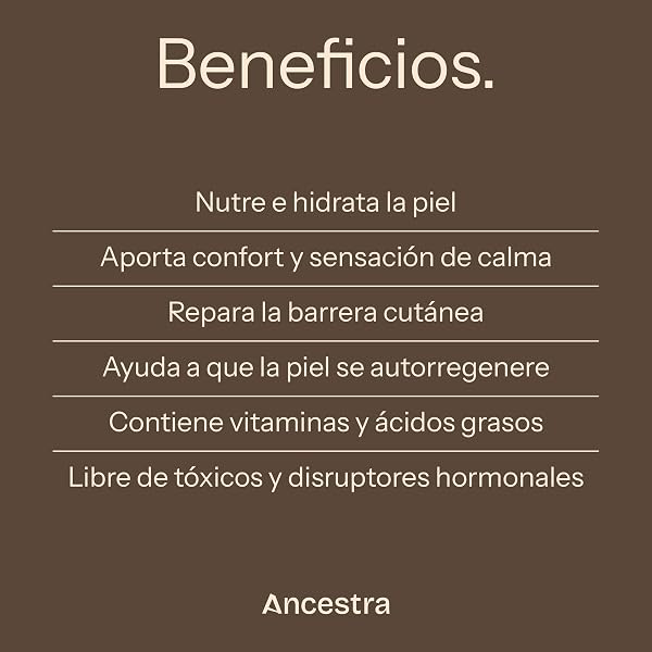 Ancestra - Beef Tallow Puro e Inoloro de 60 ml | Sebo de Res Natural, Crema Hidratante Corporal y Facial, Vacas 100% Alimentadas con Pasto, Grasa Rica en Vitaminas para Piel Seca - 2