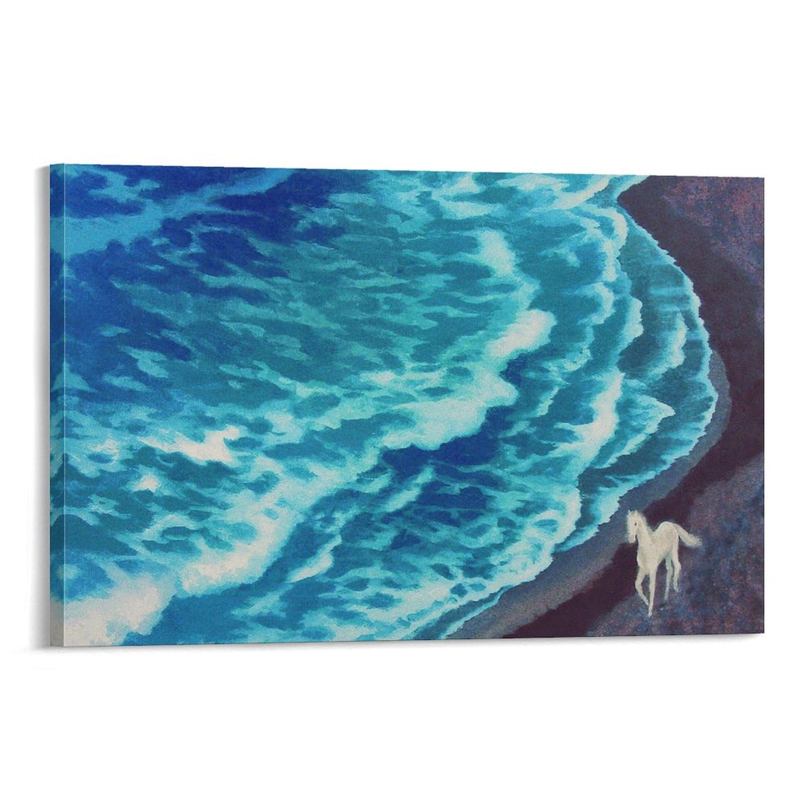 Amazon.co.jp: 東山魁夷「風吹く浜」風景画有名画家、版画家、作家