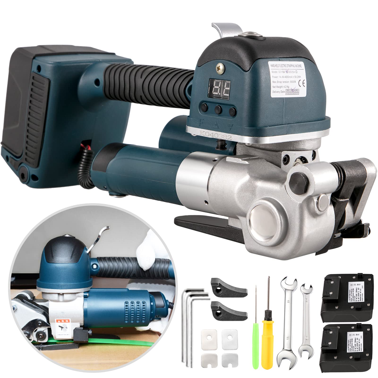 Reggiatrice Pneumatica VEVOR Manuale Per Nastri PET – Larghezza 13-19mm