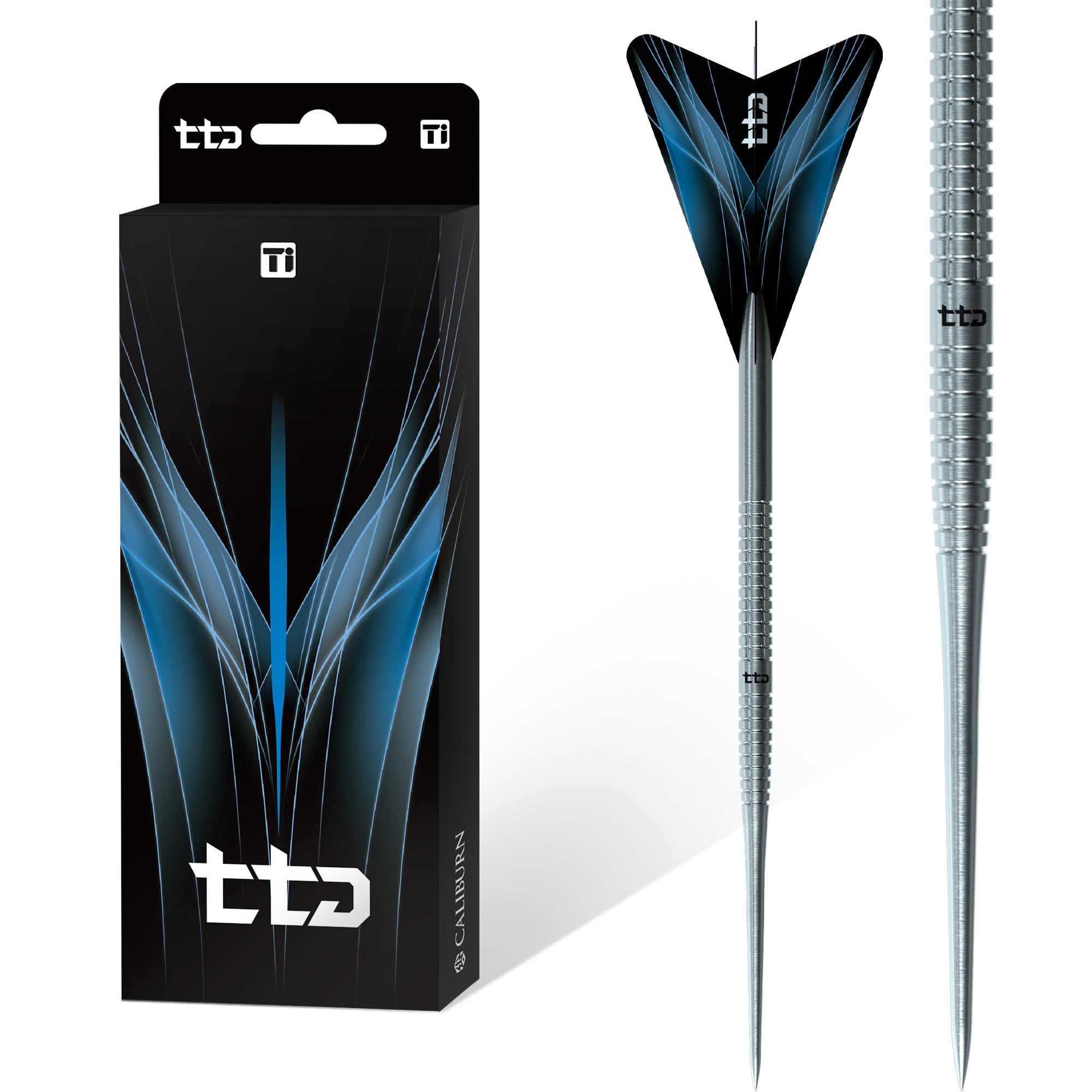 Caliburn | TTD | Titanium | Steel Tip Darts | Multiple Weights | 5g - 7g (T1 - Black, 5 Grams)