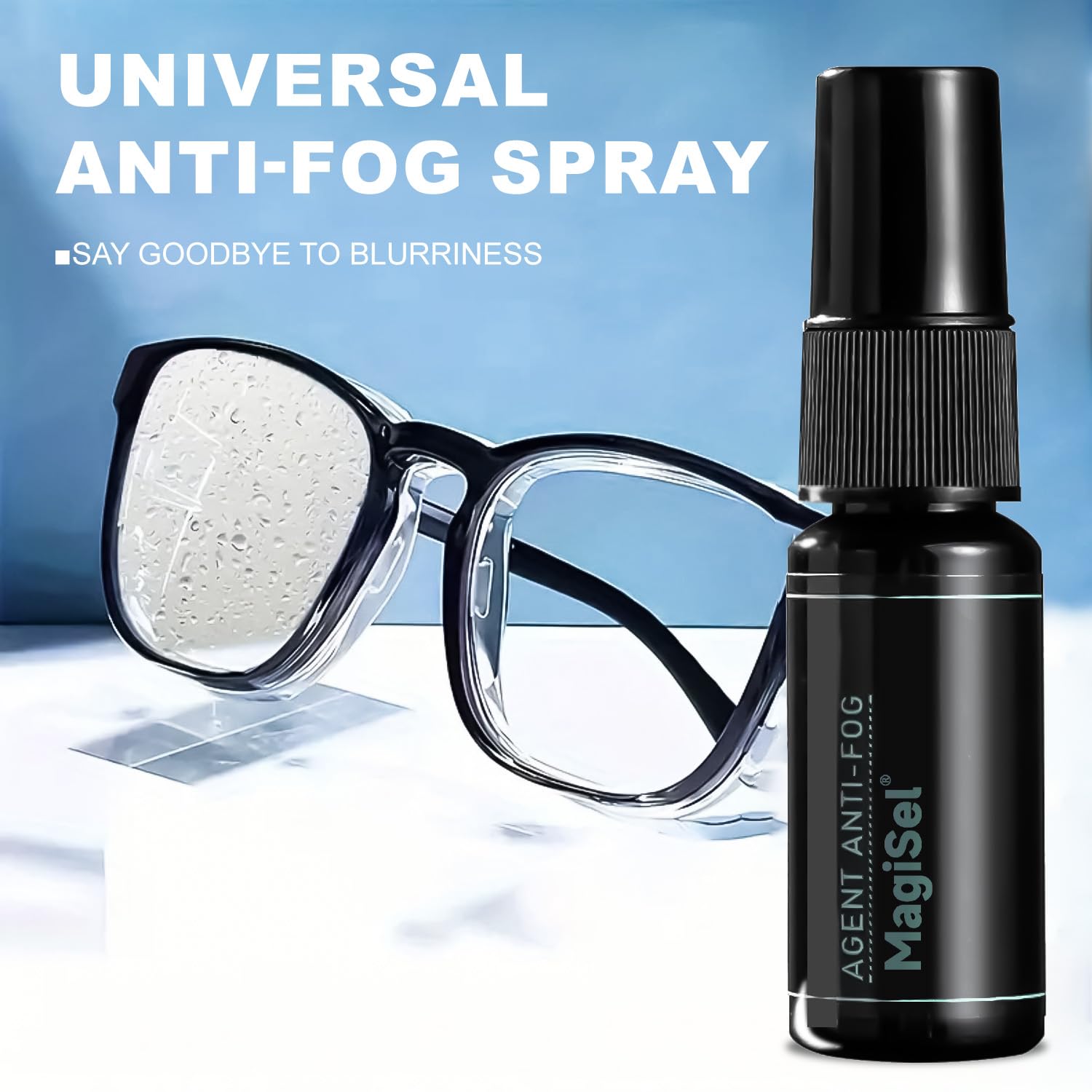 2PCS Spray Antiappannamento, Anti Fog Spray per Occhiali, Spray Antiappannante Anti-Appannamento Spruzzino Detergente per Maschere Sub e Occhialini Nuoto, Protezione Antiappannamento Tutti i Vetri
