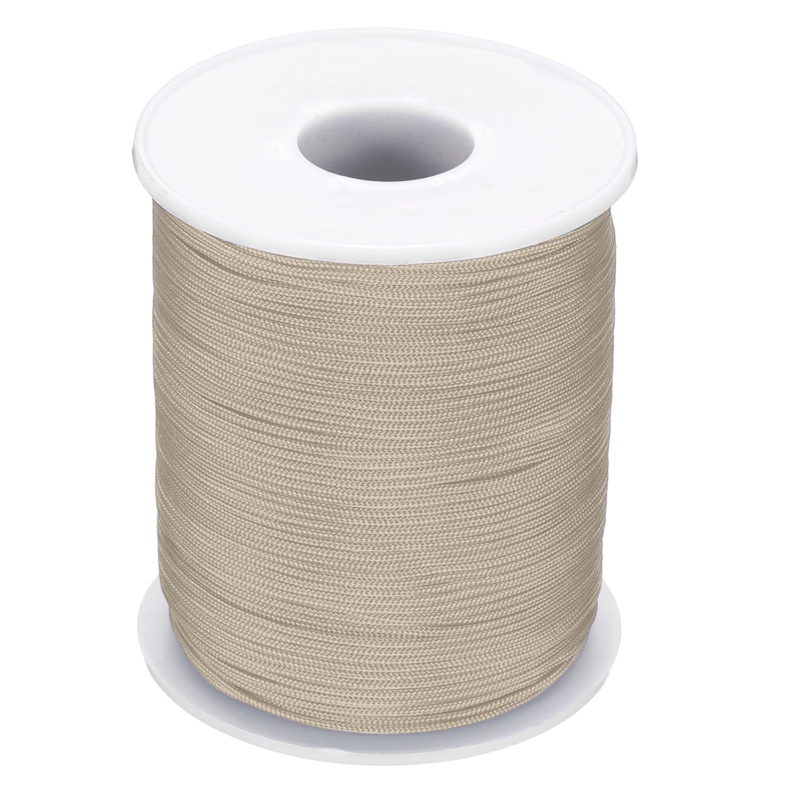 PATIKIL Nylon Cord 1mm x 109 Yards, Bracelet String Braided Nylon Thread Chinese Knotting Cord for Jewelry Making Beading Necklaces Blind Wind Chimes, Khaki