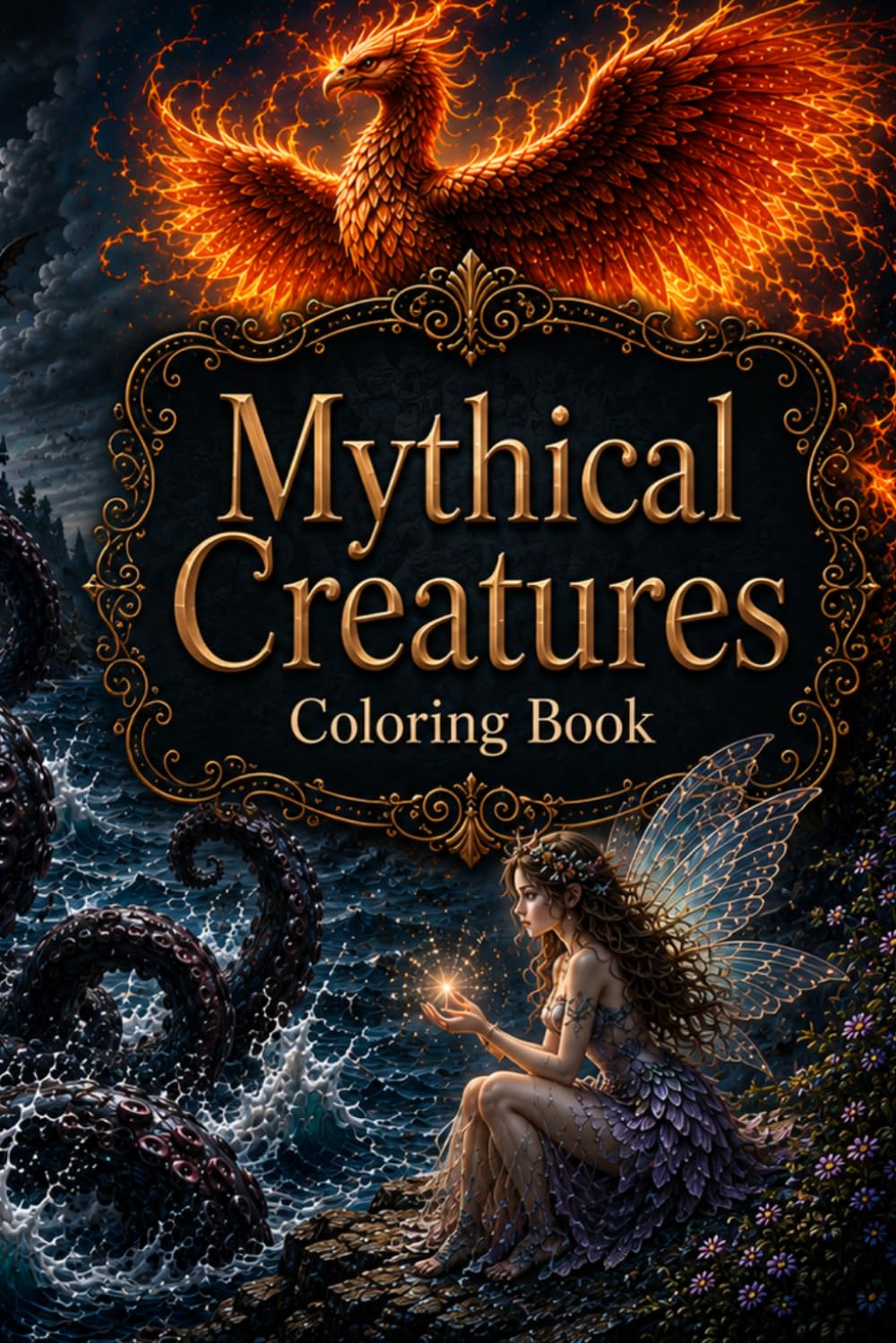 Mythical Creatures Coloring Book