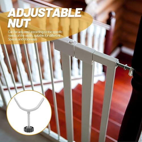 Miniatura 8 de Varillas de husillo en forma de Y, 2 unidades, adaptador de barandilla de escalera, varillas de husillo en Y, puertas de seguridad para mascotas,