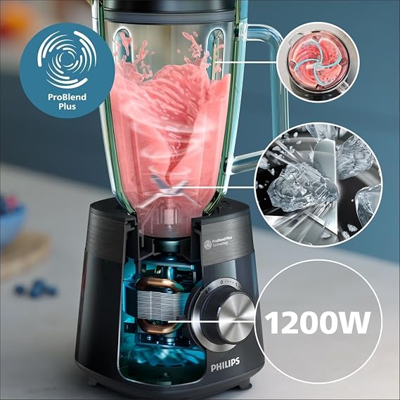 Philips Stand Mixer 5000 Series Black 1200 W