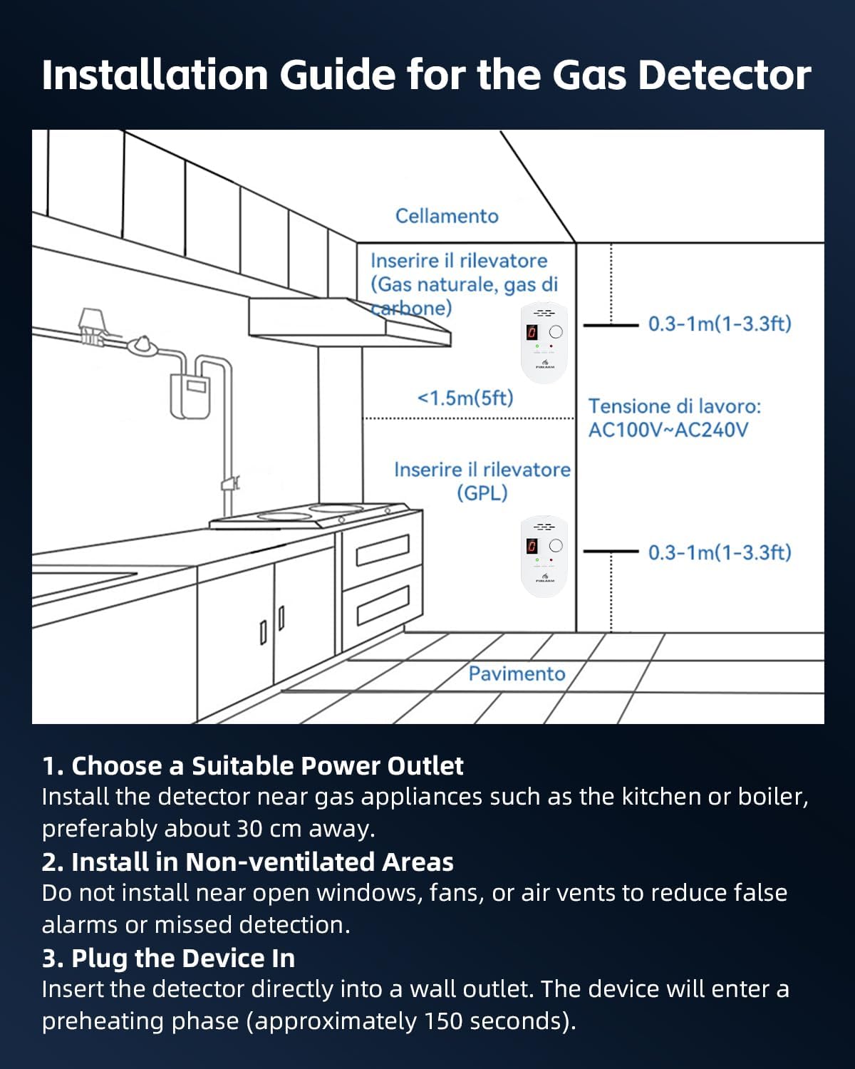 LPG Gas Detector - Protect Your Home! -8
