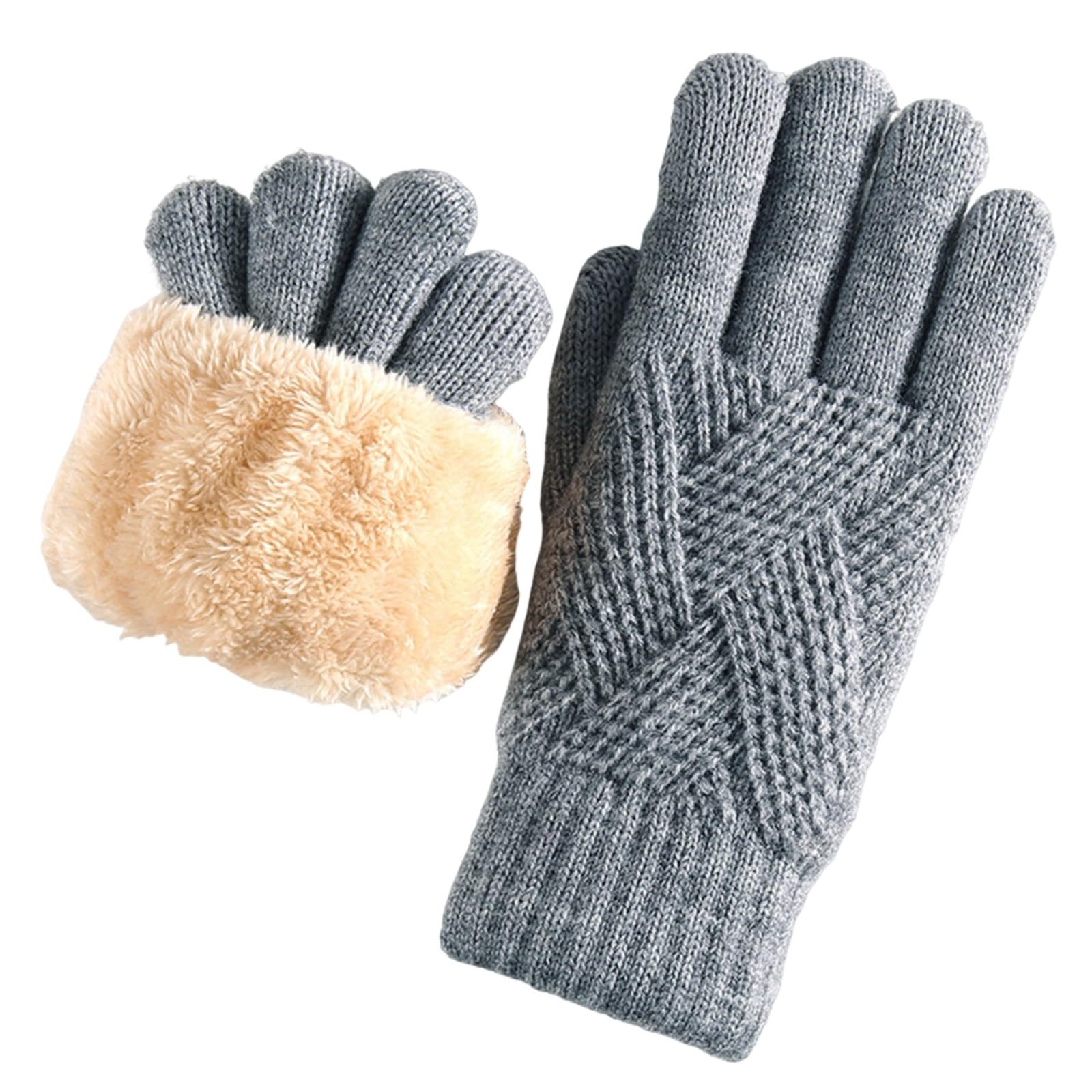 Women's Winter Touch Screen Texting Phone Windproof Gloves Fleece Lined Thick Warm Gloves Cold Weather Clothes