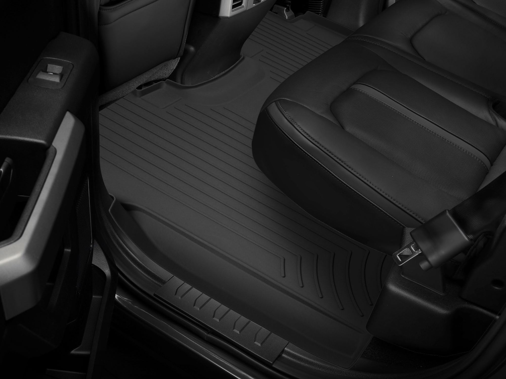 WeatherTech FloorLiner HP Custom Fit Floor Mats for Ford F-150 Raptor - 2nd Row 446972IM Black — view 2