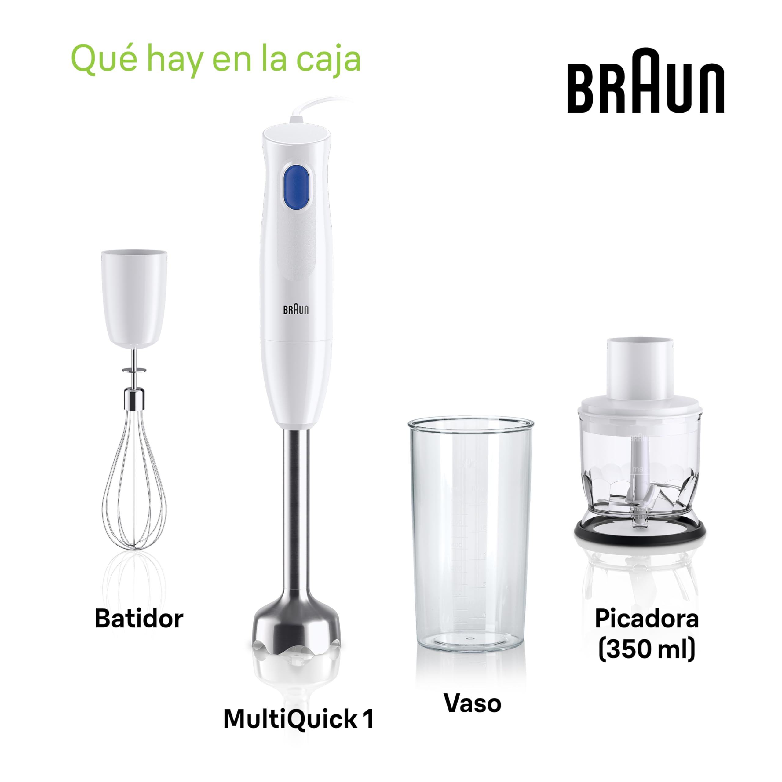 Batidora de Vaso Braun MQ10.202MWH Blanco 600 ml