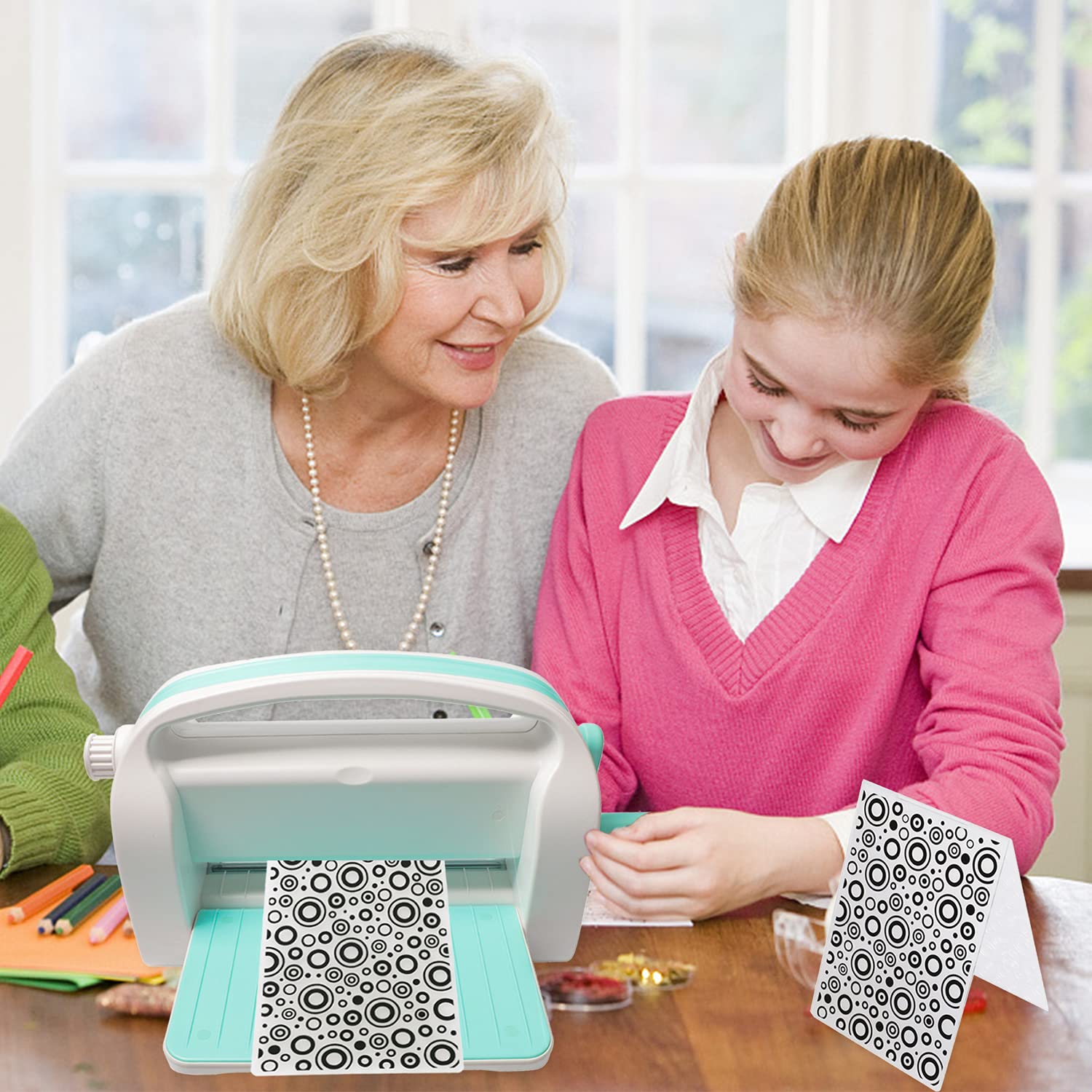 9 Plastic Embossed Folders - DIY Craft Template for Photo Album, Scrapbook & Card Making Supplies (Classic Style)