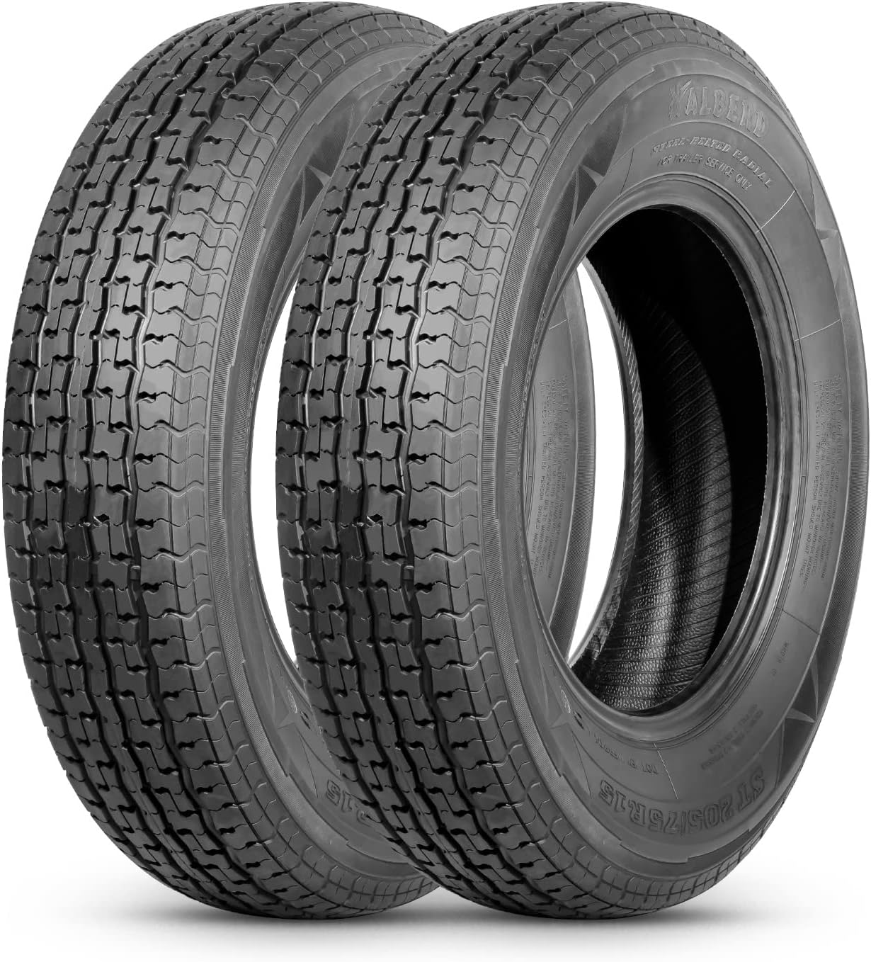 Libra Trailer Parts set of 2 Heavy Duty Trailer Tires ST205