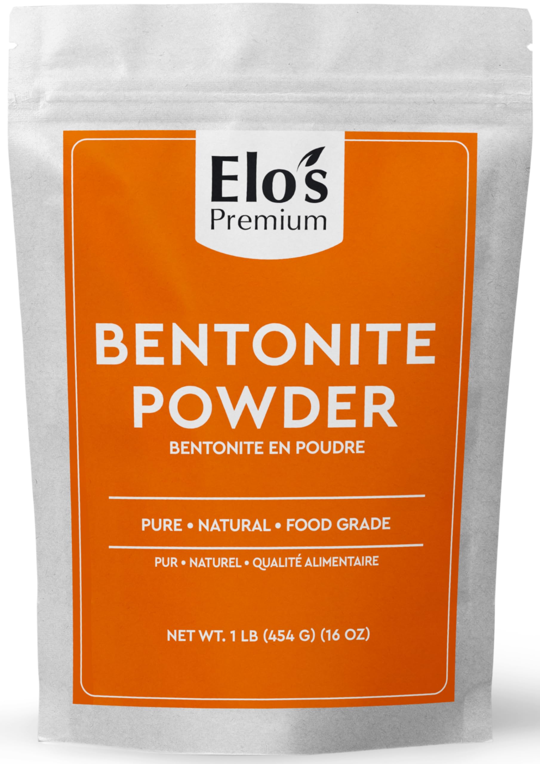 Bentonite Powder Clay (1lb)| Packed in Canada| 100% Pure and All-Natural Food-Grade Agent| Wine Clarifier and Fining Agent| by Elo’s Premium