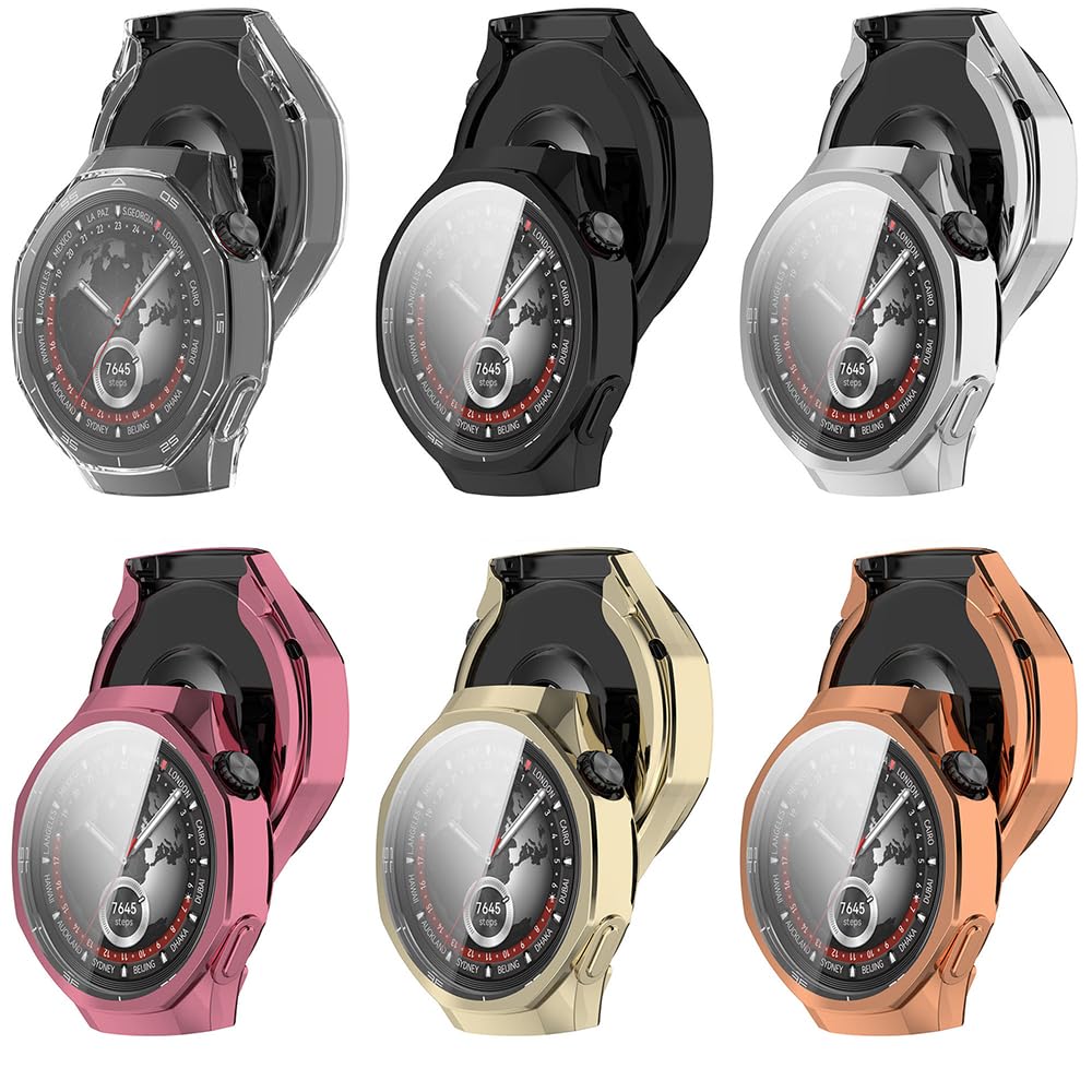 Coque Protection Huawei Watch GT 5 Pro 46mm - 2 Pièces Verre Trempé | Anti-Rayures Et Chocs