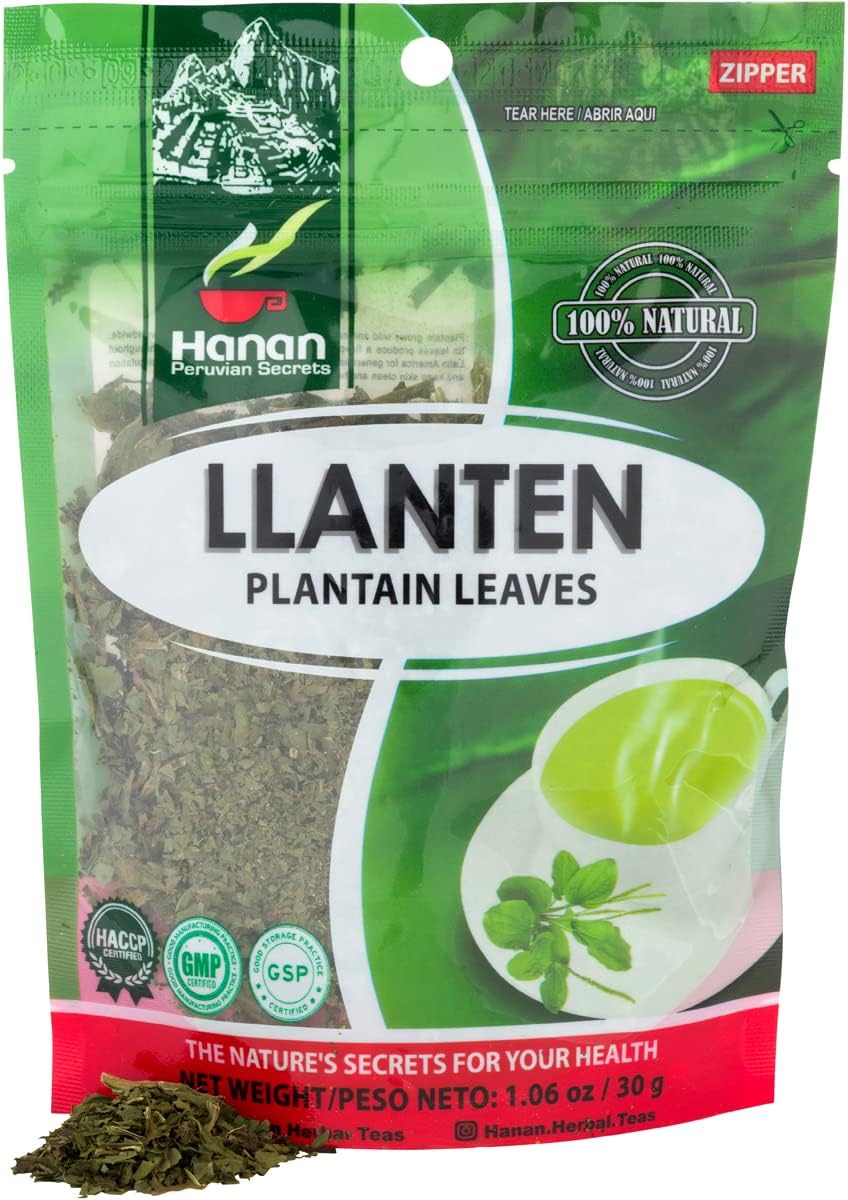 Amazon.com: Hanan Plantain Leaf Tea (Llanten) 1.1 oz (30 g) - Loose ...