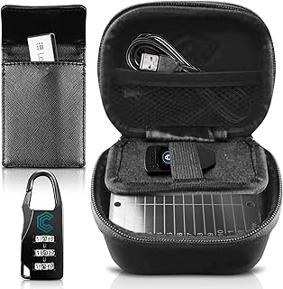 Crypto Pod Combination Locking Micro Case for Ledger Nano S, Nano X, Trezor One, Trezor T - Hardware Wallet Cold Storage - Farady Bag Included (Small)