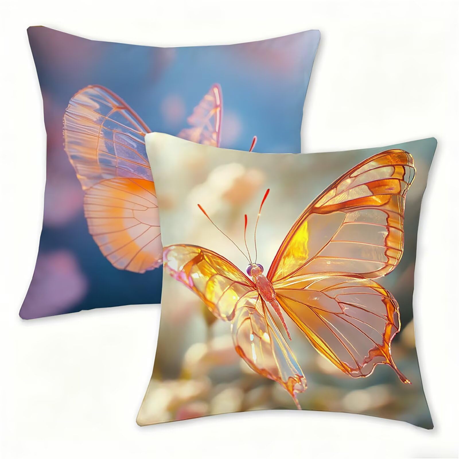 Housse de coussin 50x50 velours doux pour salon et extérieur