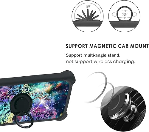 Miniatura 4 de Funda para Honor 50 0.18 oz, compatible con Honor 50 0.18 oz, funda de teléfono [con protector de pantalla de vidrio templado] [PC + TPU 2 en 1]