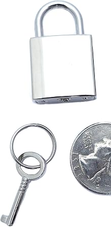Silver Pad Lock Gothic Necklace Pendant Regular Chain Real Lock Sid Vicious