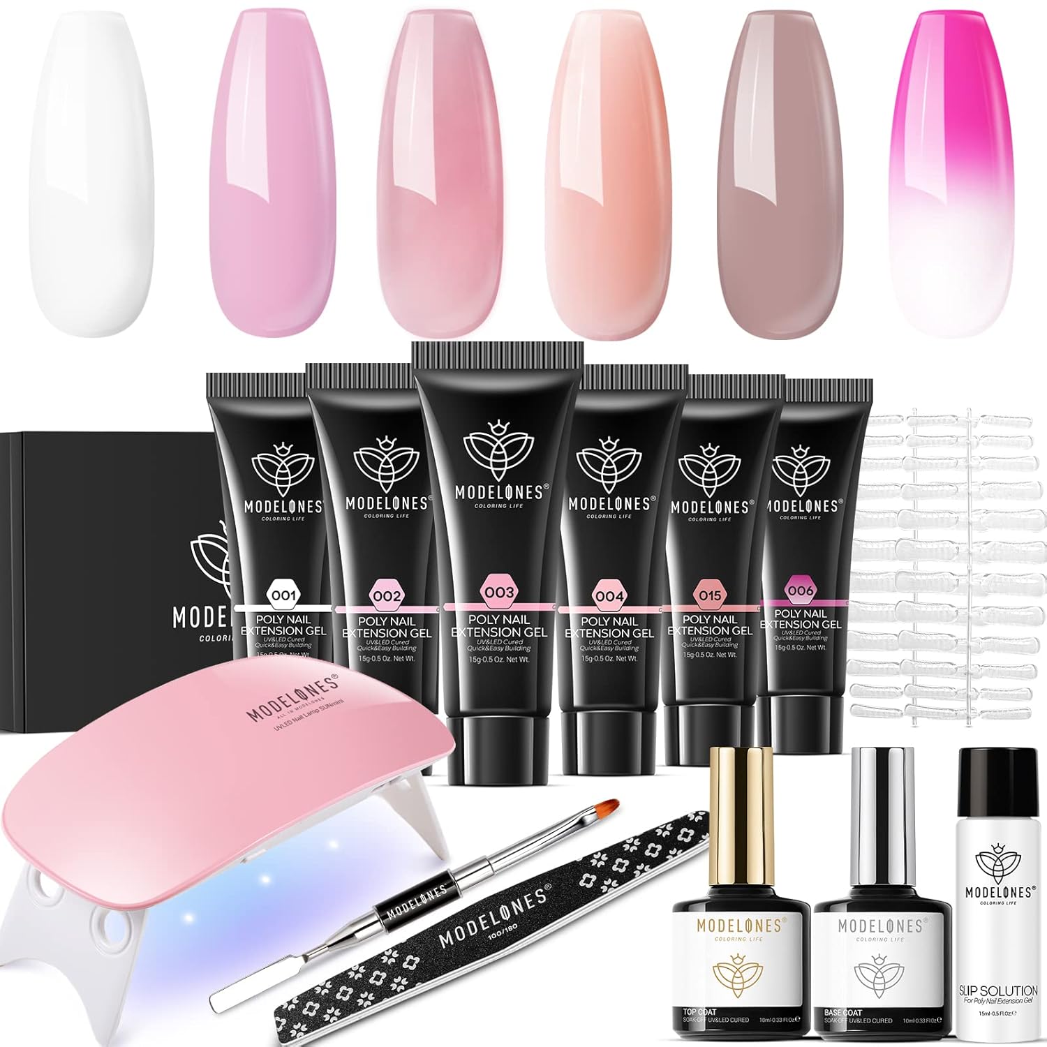 Modelones Poly Extension Gel Nail Kit Builder Nail