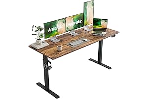 Large Electric Standing Desk: 63 Inch Height Adjustable Sit Stand Up Desk