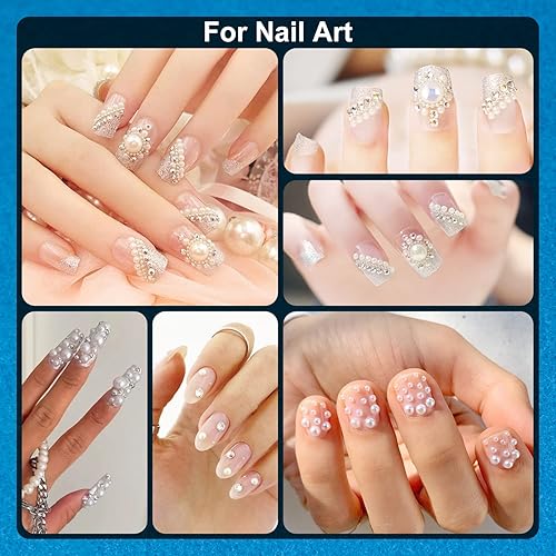 Miniatura 7 de Kit de accesorios de gel de diamantes de imitación y gemas de espalda plana, 1 tubo de pegamento de gel de diamantes de imitación de 0.5 onzas