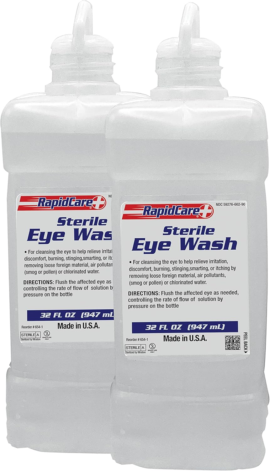 Rapid Care First Aid 6542 Sterile Saline Isotonic Eye Wash