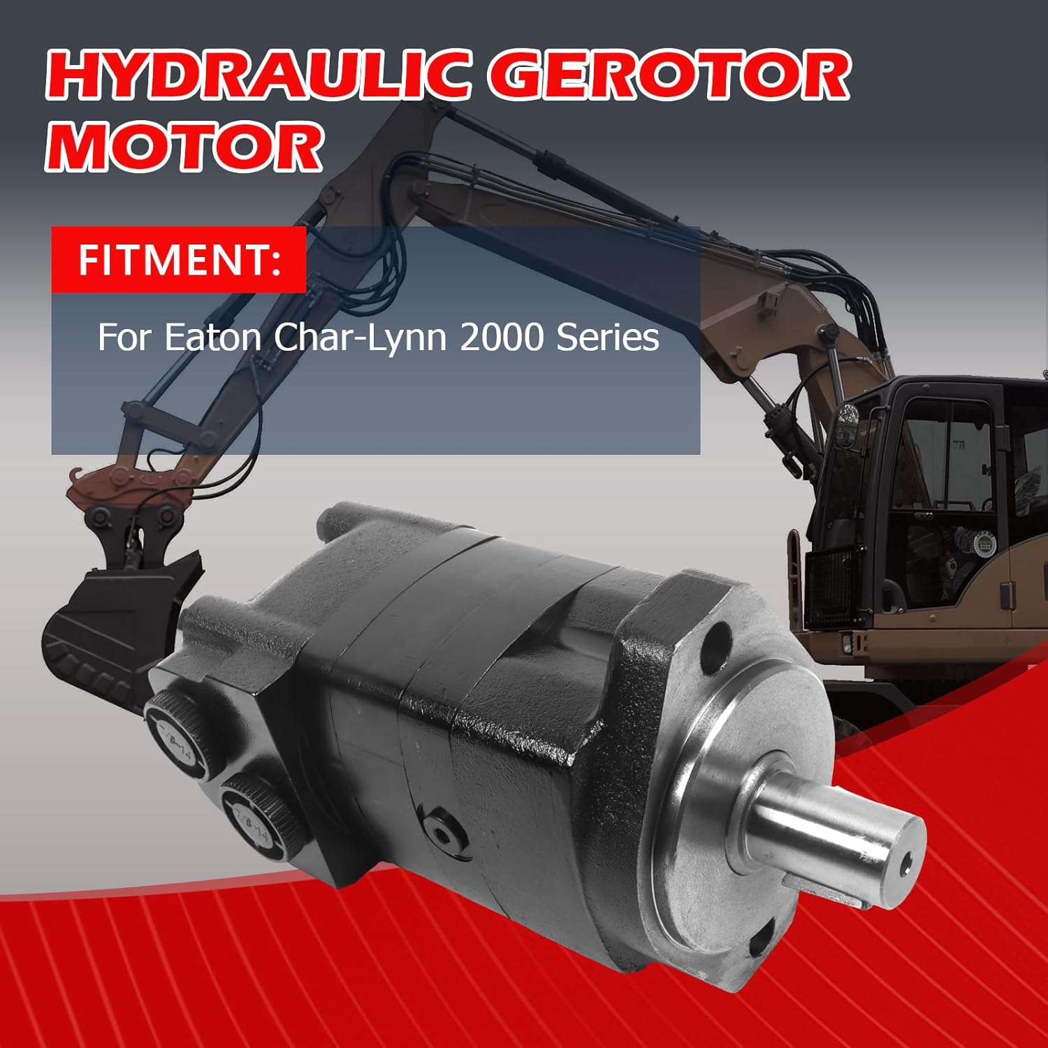 1pcs 104-1004-006 104-1004 Hydraulic Motor for Eaton Char-Lynn 2000 Series 9.59 Cubic inches/RPM Displacement.
