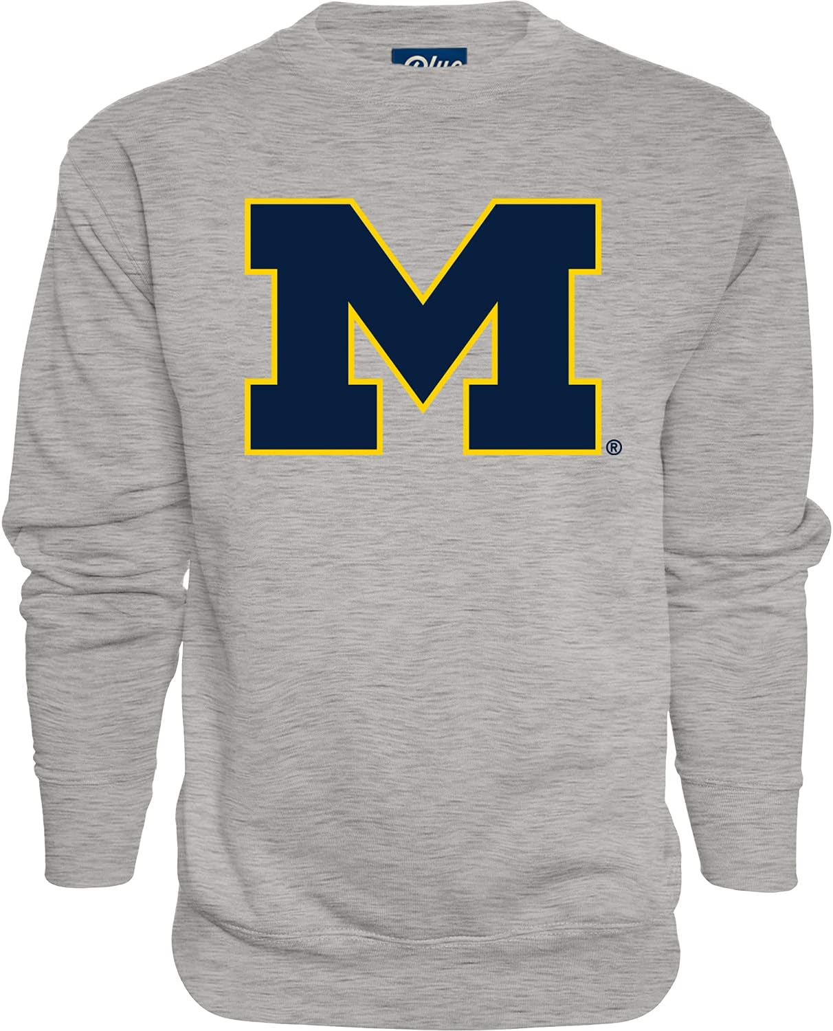 Blue 84 NCAA mens Crewneck Sweatshirt Grey Heather Icon