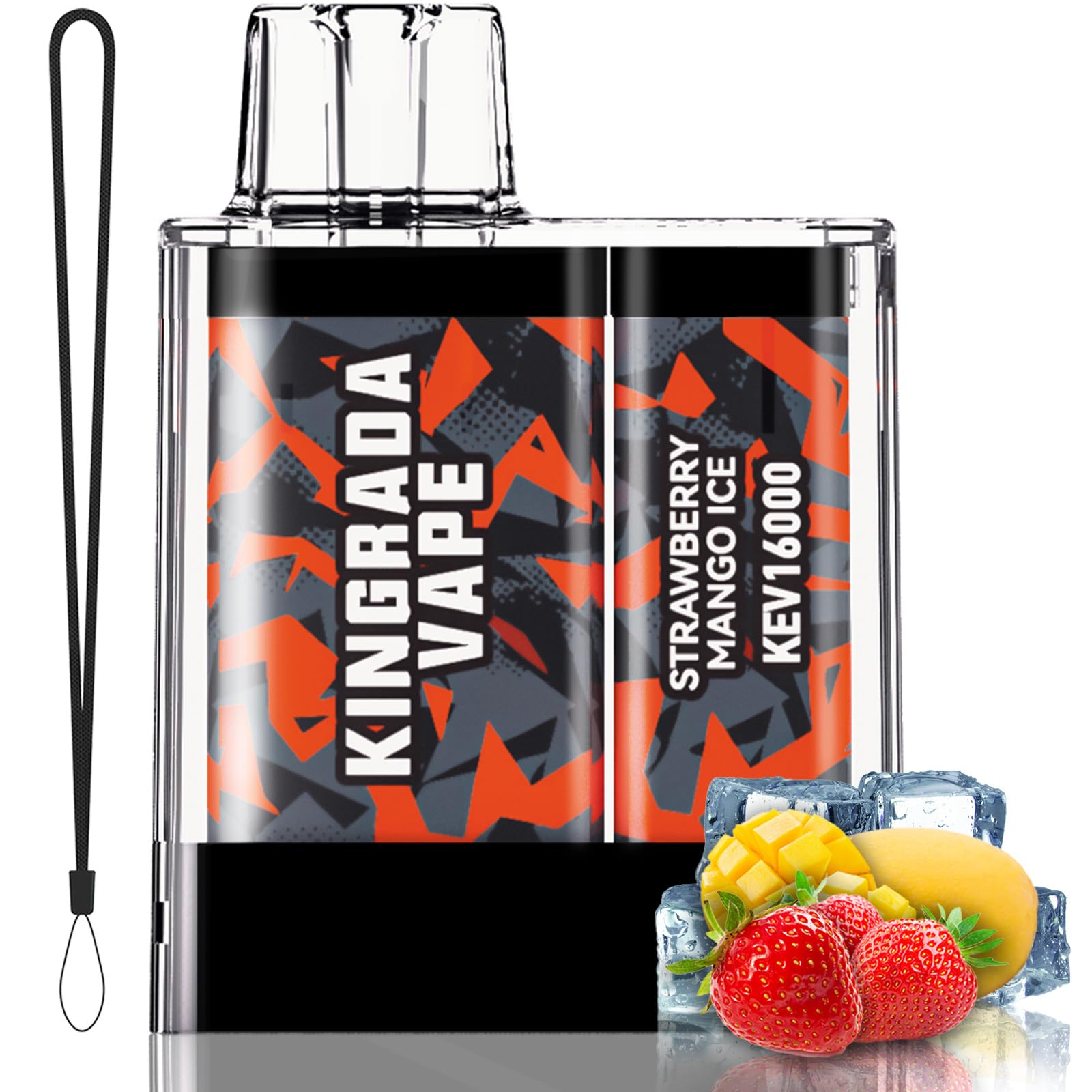 電子タバコ 使い捨て vape ベイプ 16,000回吸引可能 イチゴ·マンゴー·アイス シーシャ 持ち運び ニコチンなし